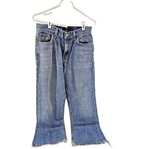 Vintage Y2K Aeropostale St Bootcut Jeans Mens 30x30 Blue Cowboy Distressed